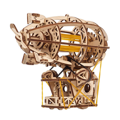 Puzle 3D de madera mecánico UGEARS - Aeronave Steampunk (DIRIGIBLE) ☁️
