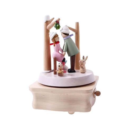 Cajita Musical Wooderful life- Mistletoe (Muérdago)