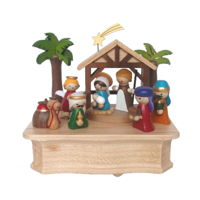 Cajita Musical Wooderful life - Pesebre Nativity (La Natividad)