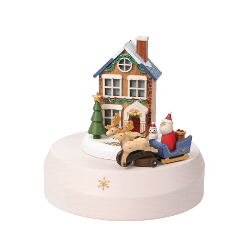 Caja Musical - Lamparita Wooderful life- CHRISTMAS SLED (El trineo de Santa!)