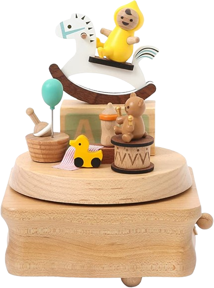 Cajita Musical Wooderfullife -MULTI ROTATE MUSIC BOX / NEW LIFE MOVEMENT (Bebé Recién Nacido👶🏻)