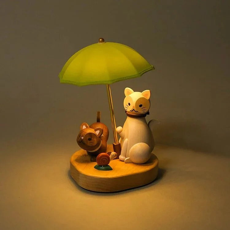 DECO Wooderful Life - Lámpara Led Decorativa Cat Umbrella 🐈  ☂️
