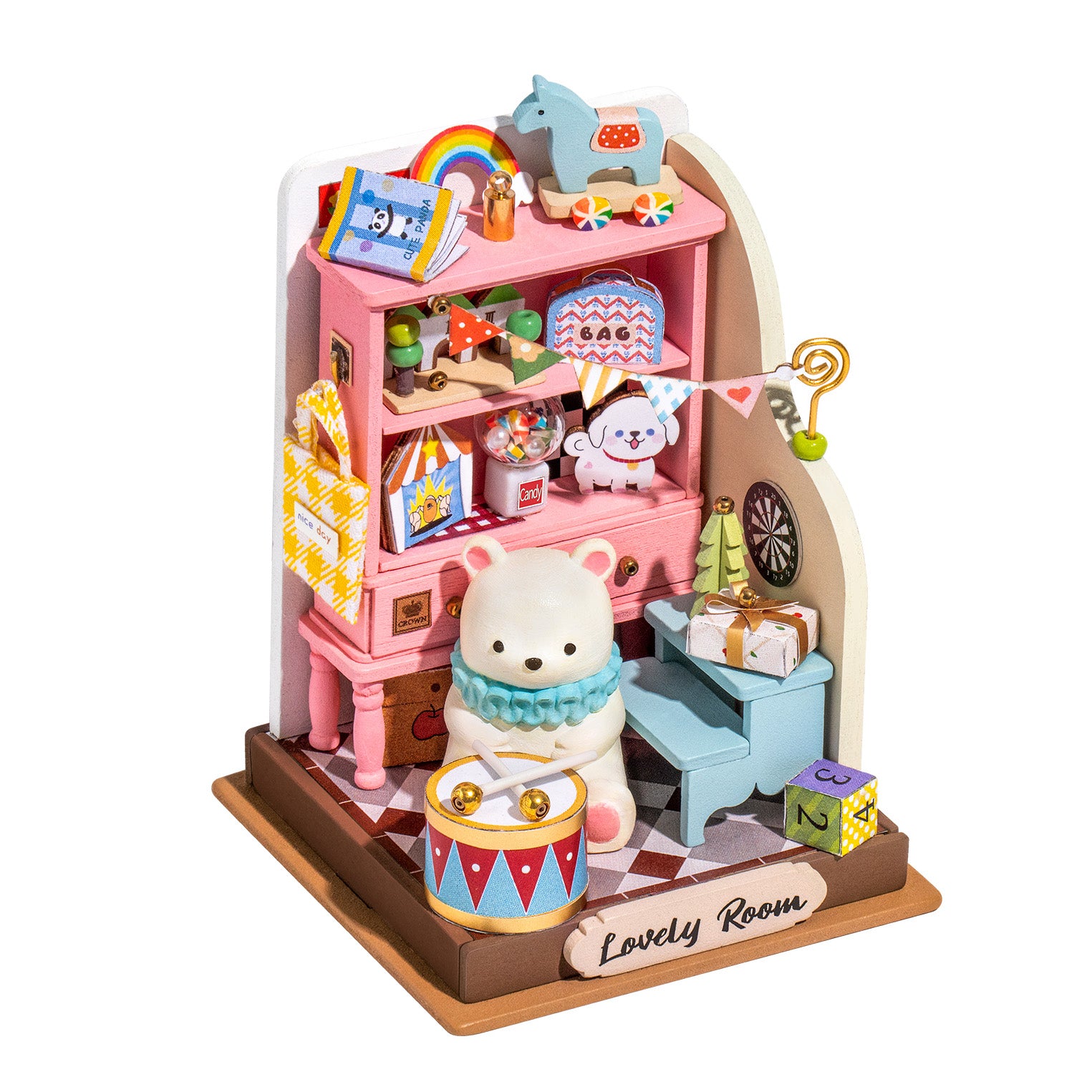 PUZZLE 3D ROBOTIME CASITA MINIATURA –  Childhood Toy House DS027 🐻🥁