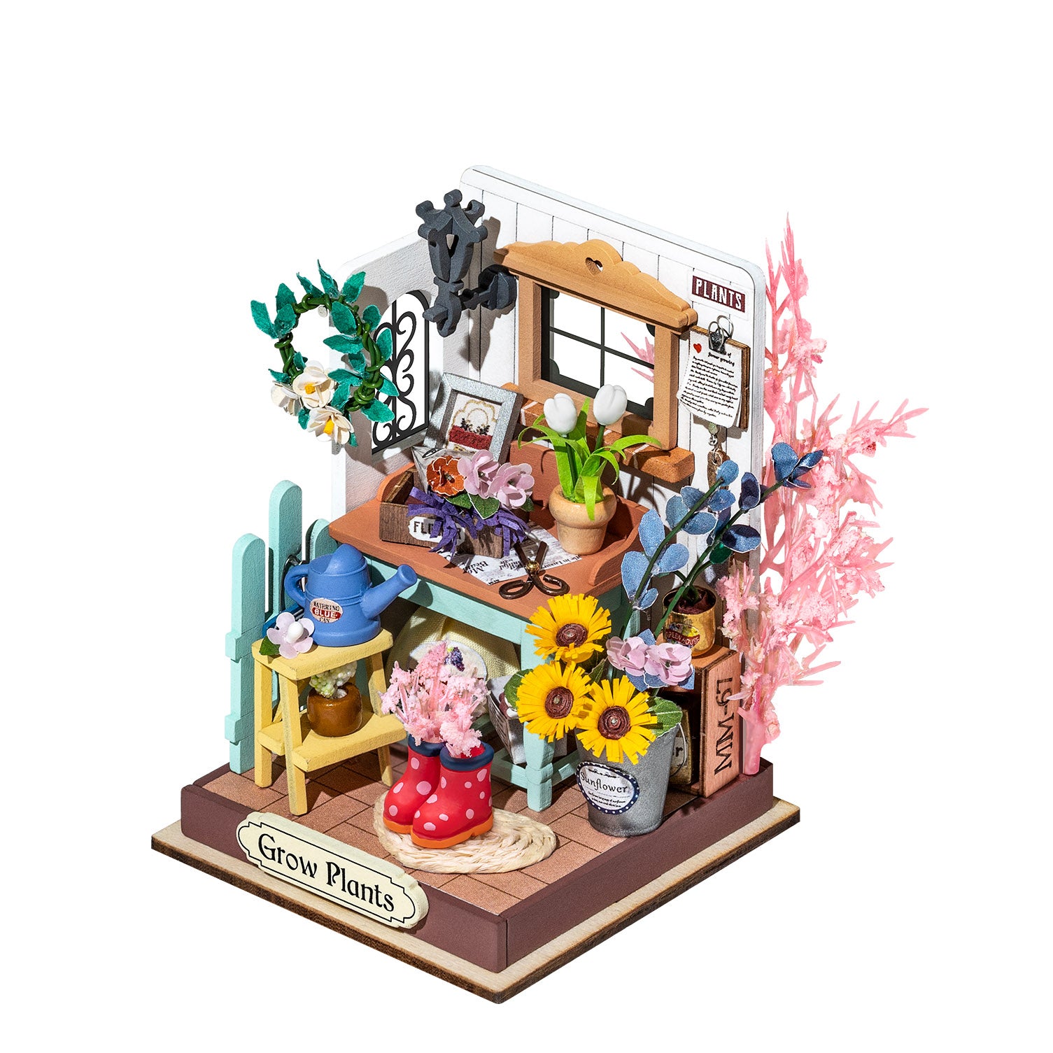 PUZZLE 3D ROBOTIME CASITA MINIATURA –  Dreaming Terrace Garden DS030 ❤️🌻🪻❤️