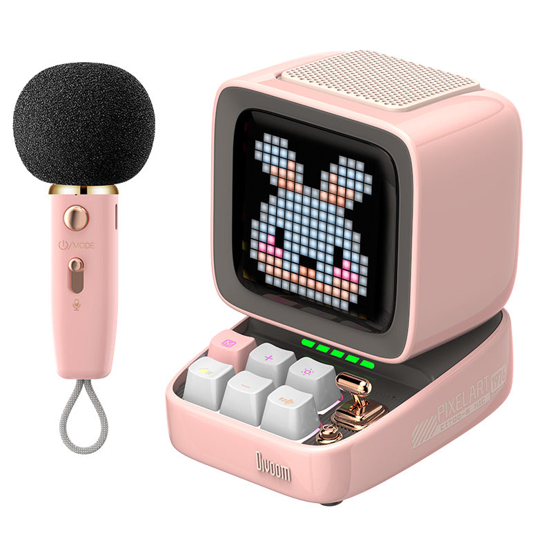 Parlante bluetooth Divoom - DITOO 5 M pixel art y karaoke 👾 🎤