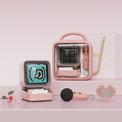 Parlante bluetooth Divoom - DITOO 5 M pixel art y karaoke 👾 🎤