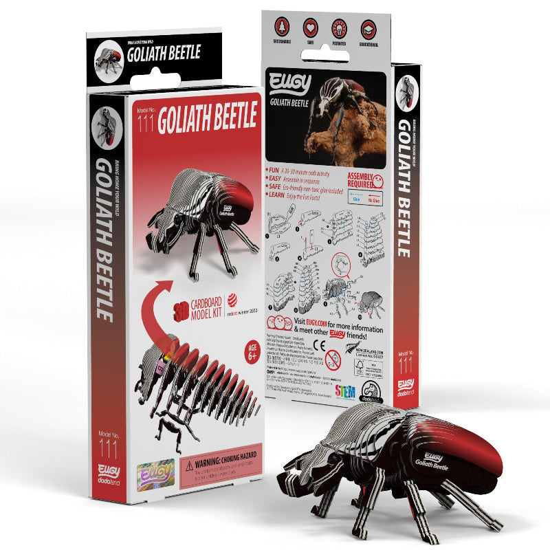 Puzzle 3D Eugy Dodoland - Escarabajo Goliat (Goliath Beetle) 🪲