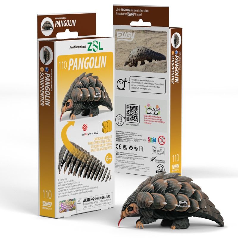 PUZZLE 3D EUGY DODOLAND – PANGOLIN (PANGOLÍN)🐾💚