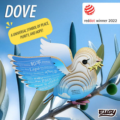 Puzzle 3D Eugy Dodoland- Paloma de la paz (Dove) 🕊️