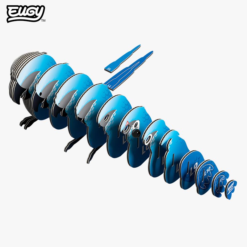 Puzzle 3D Eugy Dodoland- Guacamayo de Spix (Spix´s Macaw) 🦜🔵