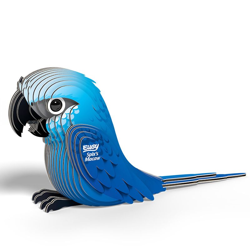 Puzzle 3D Eugy Dodoland- Guacamayo de Spix (Spix´s Macaw) 🦜🔵