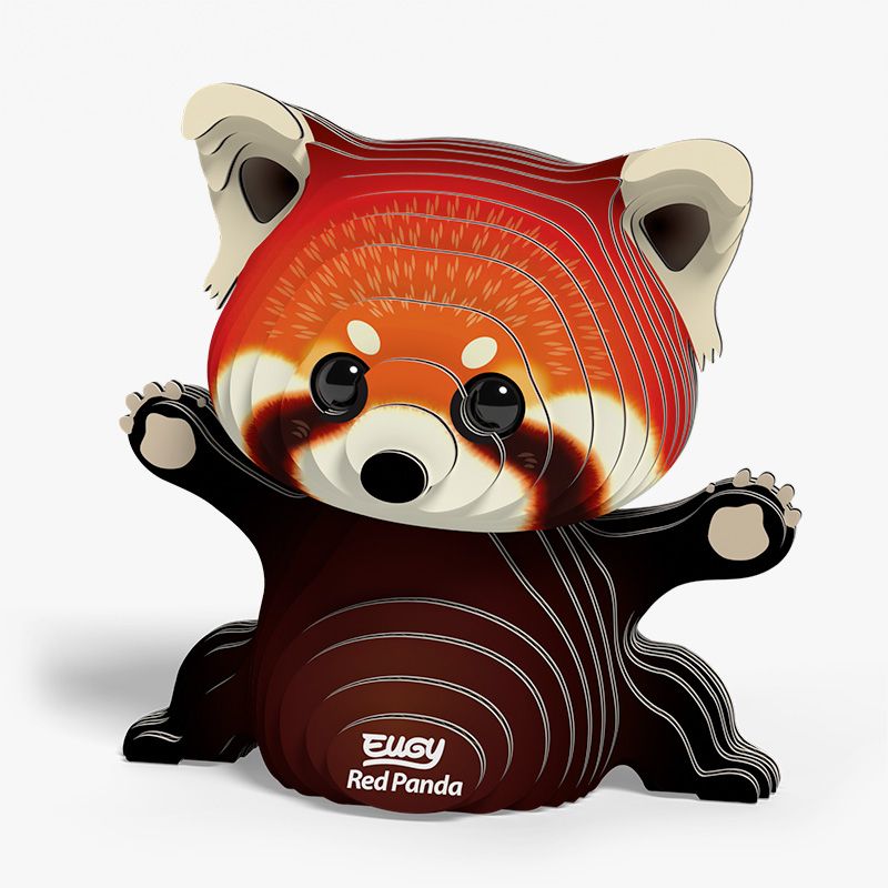 Puzzle 3D Eugy Dodoland- Panda rojo (Red Panda) 🐾 🎋