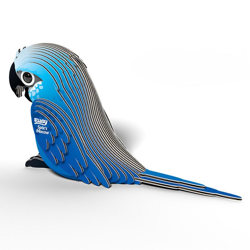 Puzzle 3D Eugy Dodoland- Guacamayo de Spix (Spix´s Macaw) 🦜🔵