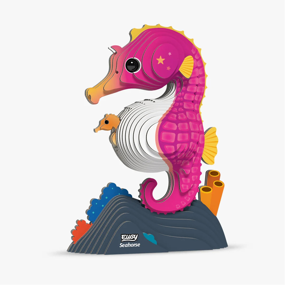 Puzzle 3D Eugy Dodoland - Seahorse (Caballito de Mar) 🌊🐴