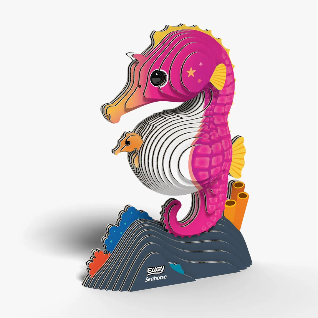 Puzzle 3D Eugy Dodoland - Seahorse (Caballito de Mar) 🌊🐴