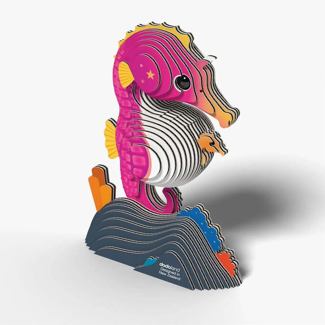 Puzzle 3D Eugy Dodoland - Seahorse (Caballito de Mar) 🌊🐴