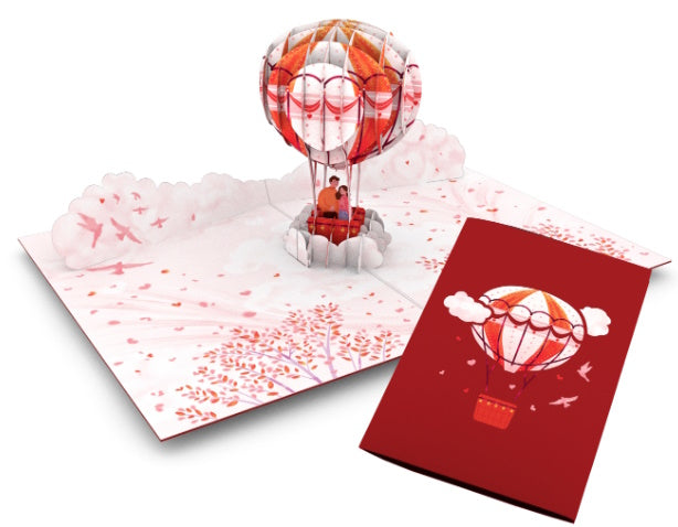 Tarjeta pop-up Kiriarte- Globo Red 🎈
