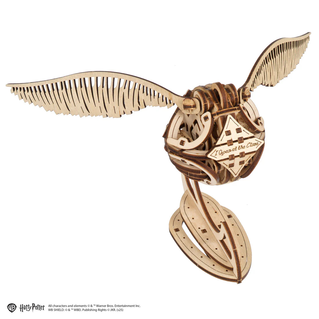 Puzle 3D de madera Ugears- Snitch Dorada (Linea Harry Potter) ⚡👓