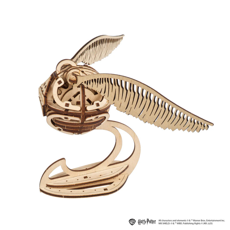 Puzle 3D de madera Ugears- Snitch Dorada (Linea Harry Potter) ⚡👓