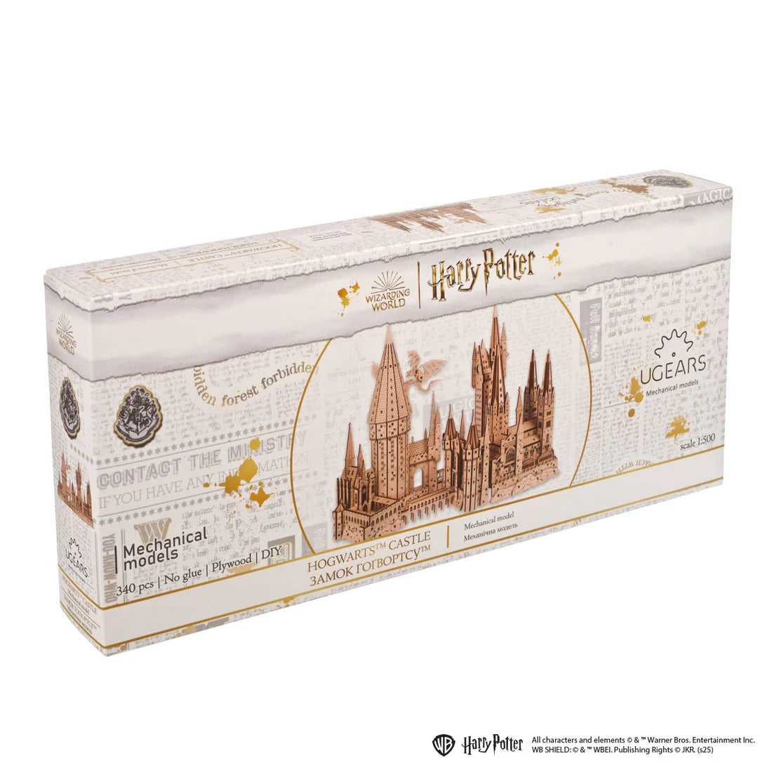 Puzle 3D de madera- Castillo de Hogwarts- Ugears (Linea Harry Potter) ⚡👓