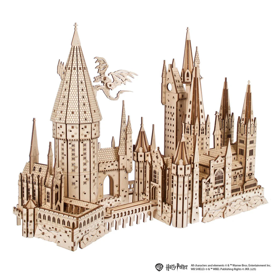 Puzle 3D de madera- Castillo de Hogwarts- Ugears (Linea Harry Potter) ⚡👓