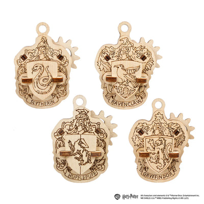Puzle 3D de madera- Insignias Hogwarts - Ugears (Linea Harry Potter) ⚡👓