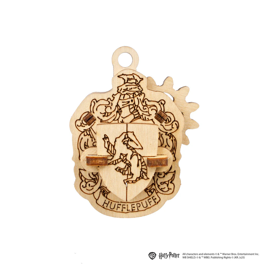 Puzle 3D de madera- Insignias Hogwarts - Ugears (Linea Harry Potter) ⚡👓