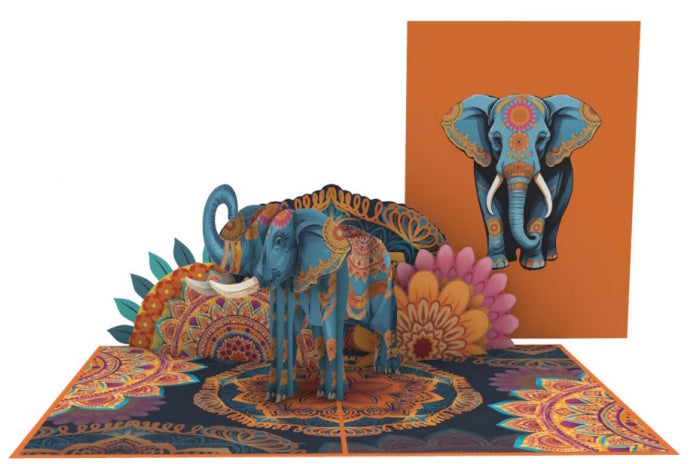 Tarjeta pop-up Kiriarte- Jaipur 🐘🇮🇳