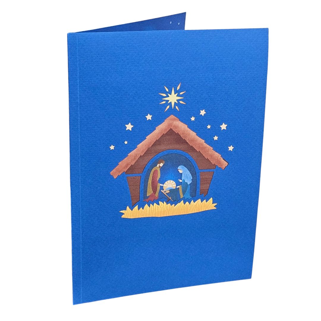 Tarjeta navideña pop-up Kiriarte- Natividad 🌟😇