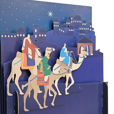 Tarjeta saludo navideño pop-up Kiriarte- Oriente 🌟🐫