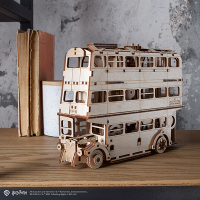 Puzle 3D de madera mecánico UGEARS- Autobus Mágico Harry Potter (KNIGHT BUS) 🚌🪄