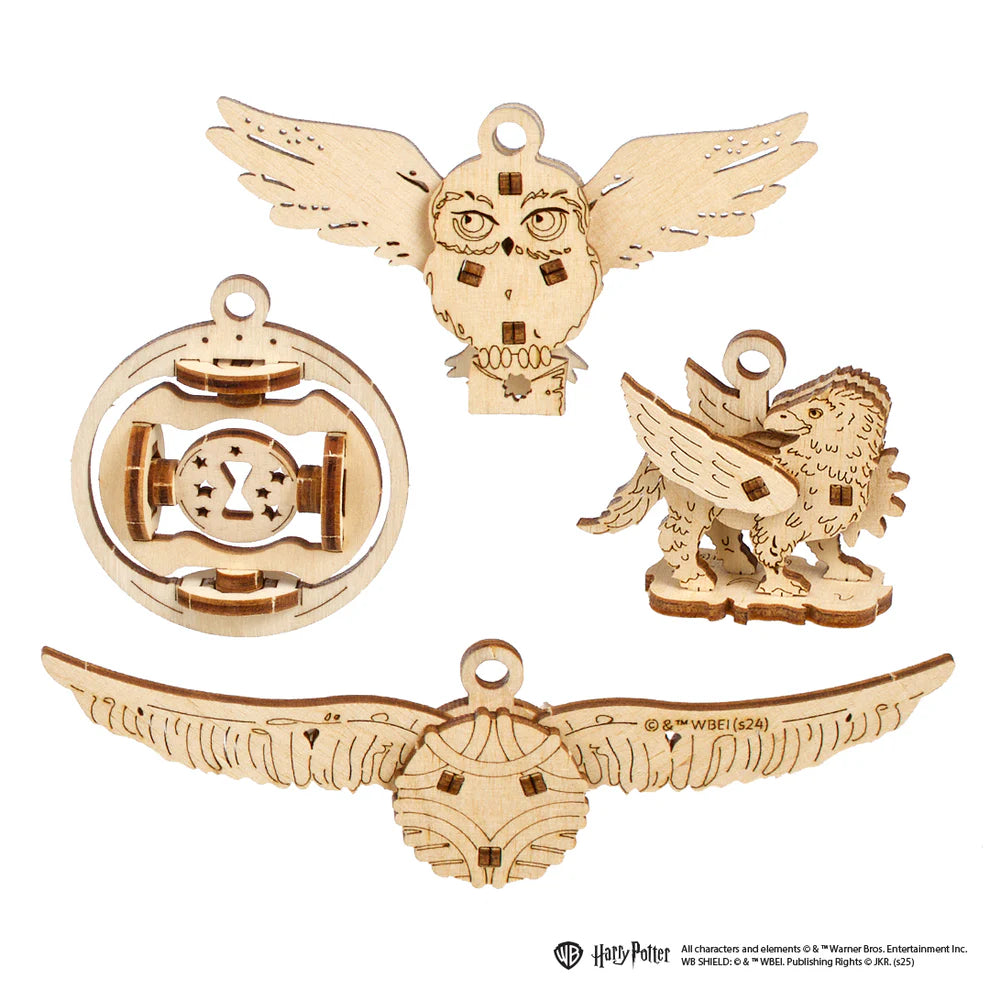 Puzle 3D de madera- Criaturas y Objetos Mágicos- Ugears (Linea Harry Potter) ⚡👓