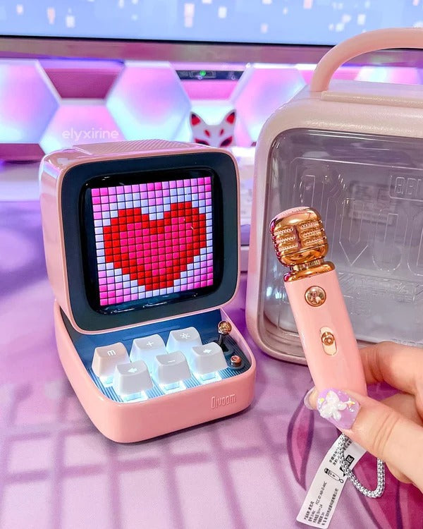 Parlante bluetooth Divoom - DITOO MIC pixel art y karaoke 👾 🎤
