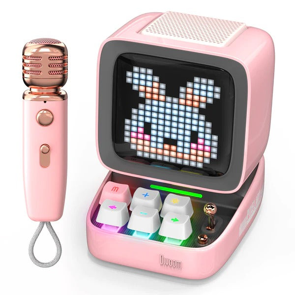 Parlante bluetooth Divoom - DITOO MIC pixel art y karaoke 👾 🎤