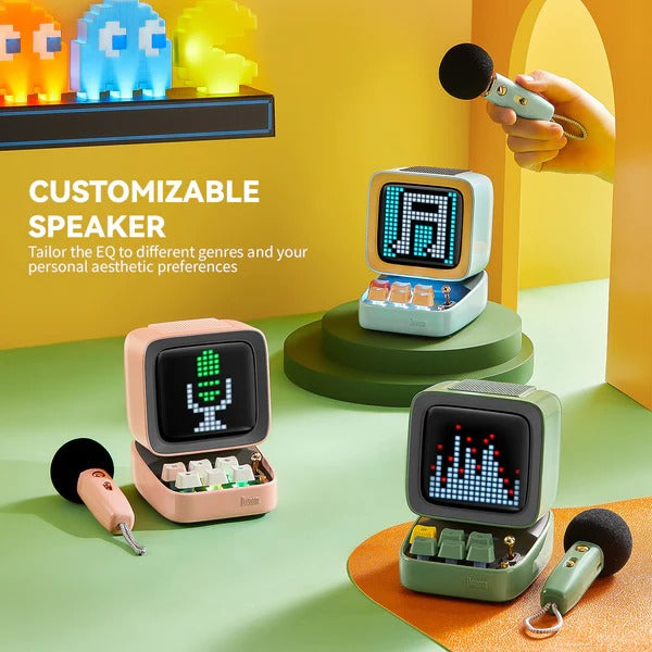 スピーカー・ウーファー Divoom Karaoke Bluetooth Speaker Parlante bluetooth Divoom - DITOO MIC pixel art y karaoke