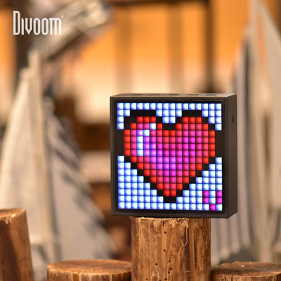 Parlante bluetooth Divoom - Timebox EVO pixel art classic