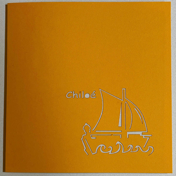 Tarjeta Pop Up Pepelúdico - Lancha Chilota ⛵️🇨🇱