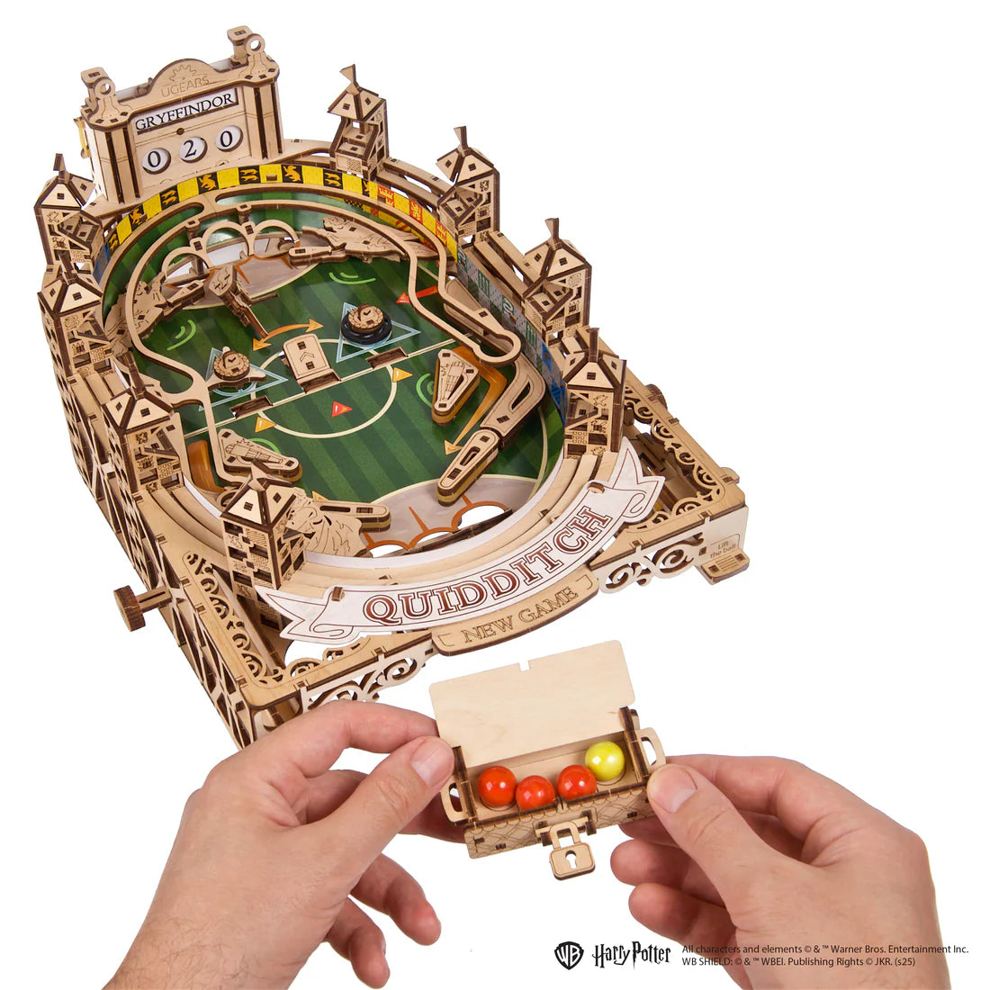 Puzle 3D de madera- Quidditch™ Fliper- Ugears (Linea Harry Potter) ⚡👓