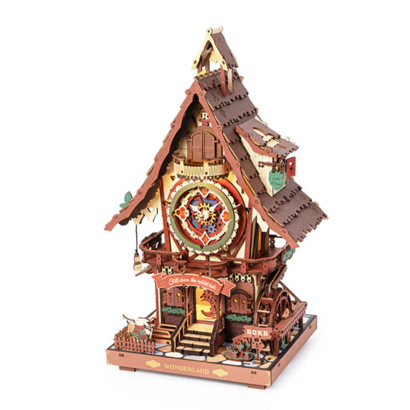 Puzzle 3D Robotime Miniatura - Cuckoo Clock 🕰️🐦‍⬛ (LC901C)