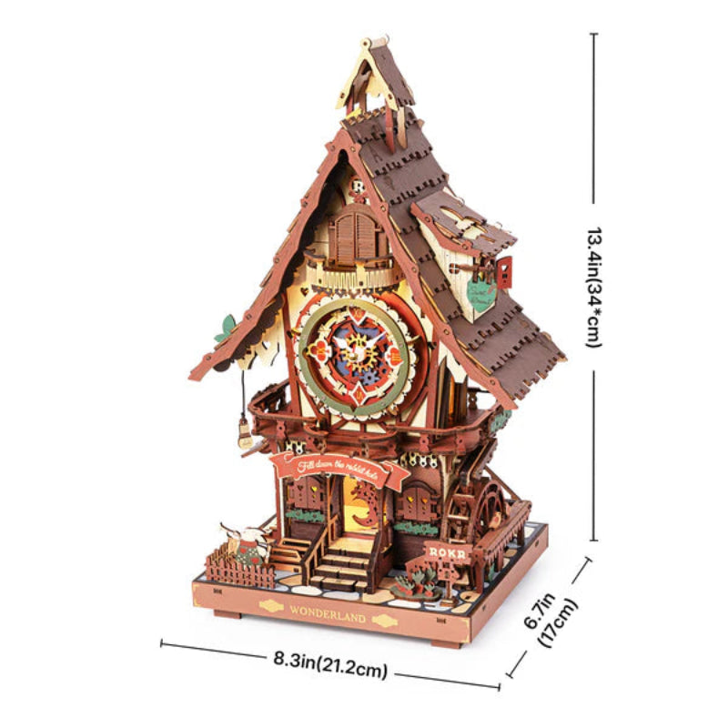 Puzzle 3D Robotime Miniatura - Cuckoo Clock 🕰️🐦‍⬛ (LC901C)