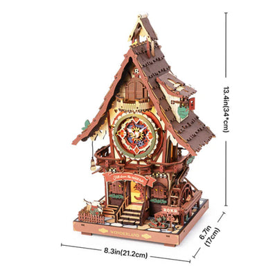 Puzzle 3D Robotime Miniatura - Cuckoo Clock 🕰️🐦‍⬛ (LC901C)
