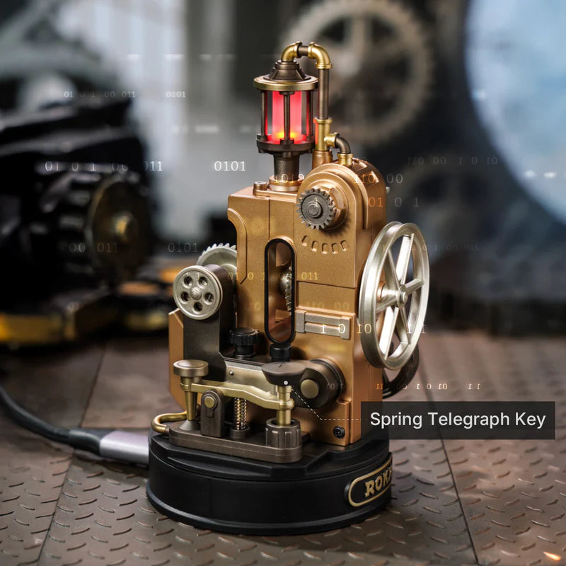 Rokr de Robotime - Puzle 3d madera mecánico - Telégrafo de Código Morse CGM02 🎛️