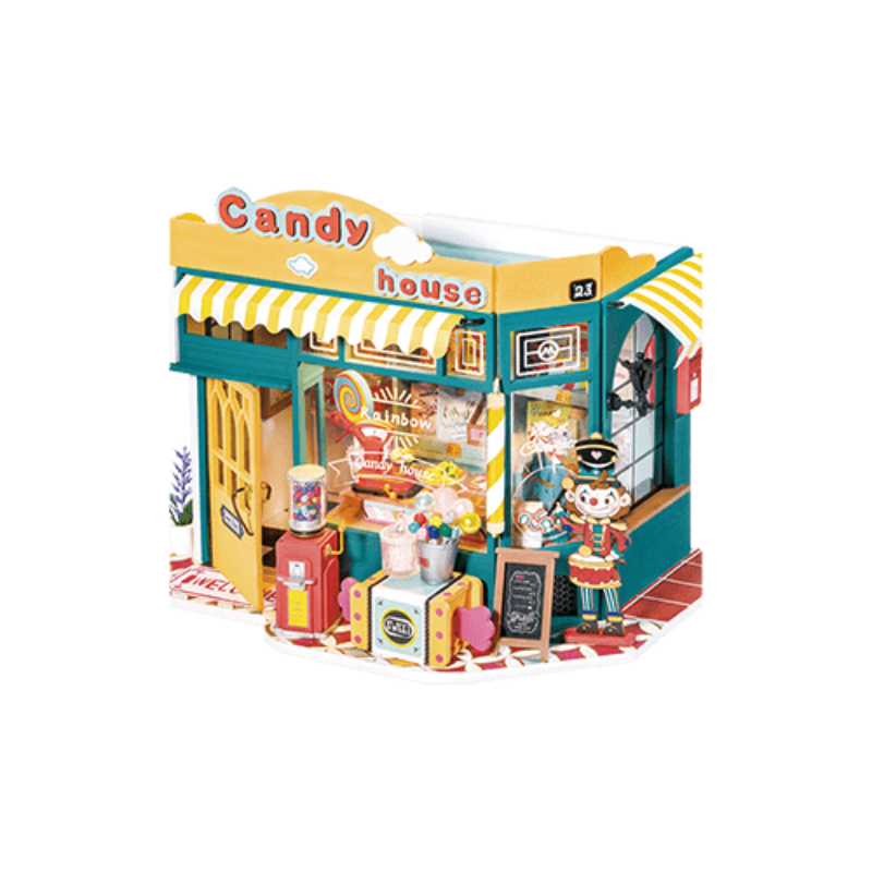 PUZLE 3D ROBOTIME Casita miniatura DIY- RAINBOW CANDY HOUSE DG158 🍭