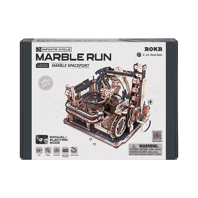 Puzzle 3d madera ROKR Robotime - Marble Spaceport LGC01  (Laberinto de bolitas)