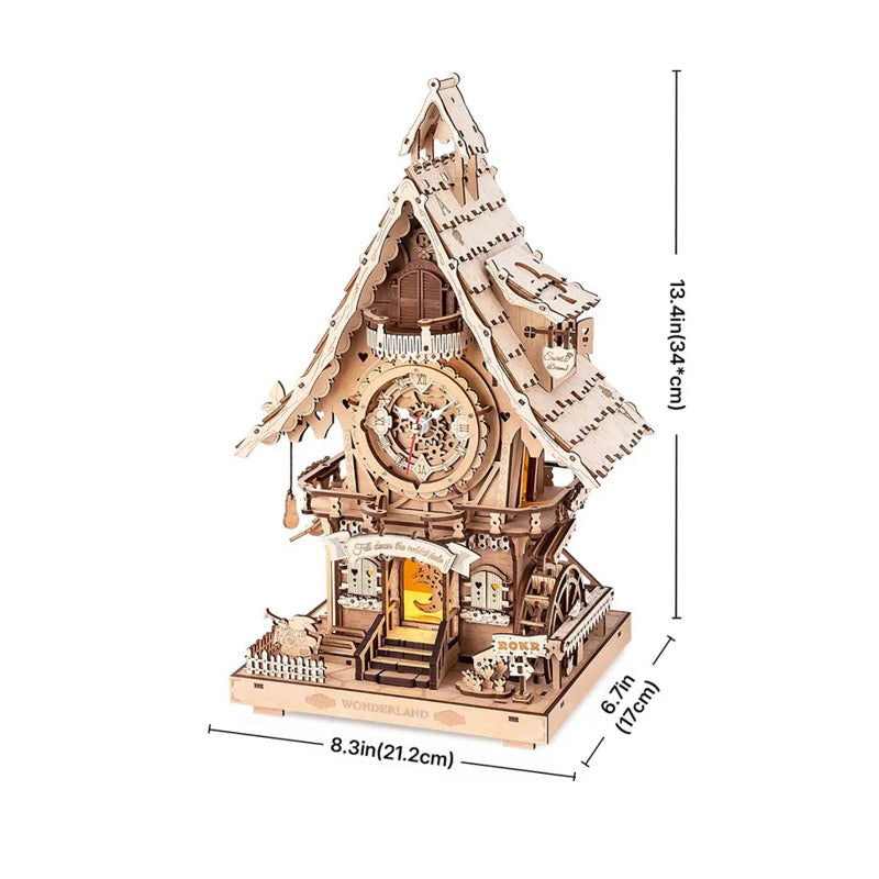 Puzzle 3D Robotime Madera - Cuckoo Clock 🕰️ 🐦‍⬛(LC901)