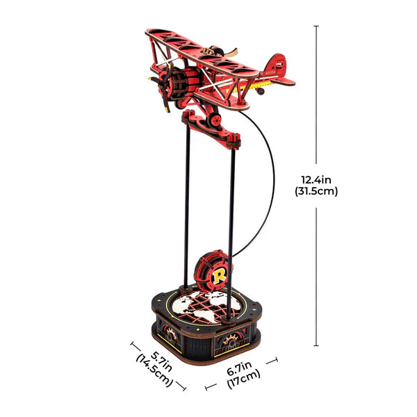 Puzzle 3D Robotime Miniatura - Sky Captain 🛩️