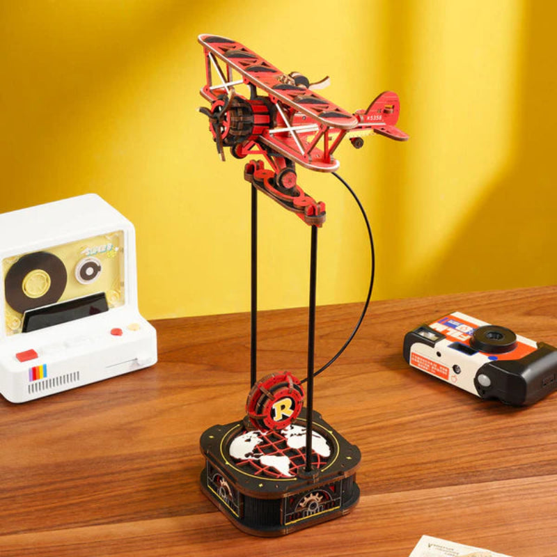 Puzzle 3D Robotime Miniatura - Sky Captain 🛩️