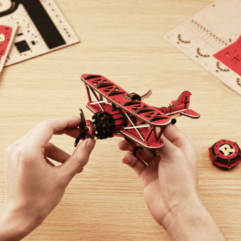 Puzzle 3D Robotime Miniatura - Sky Captain 🛩️