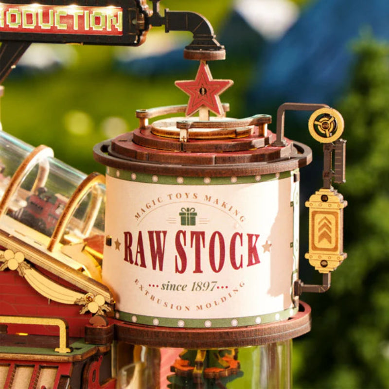 Puzzle 3D Robotime Madera EAB01 - Dream Gift Factory 🎅🏽 🎄 (fábrica de regalos navideños)