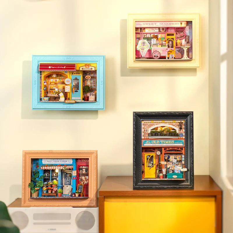 Rolife de Robotime- Book Nook - puzle 3 - Florería Daily Fresh Flower DP003 🌿💐